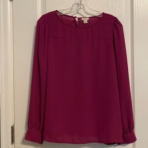 J. Crew Magenta Blouse